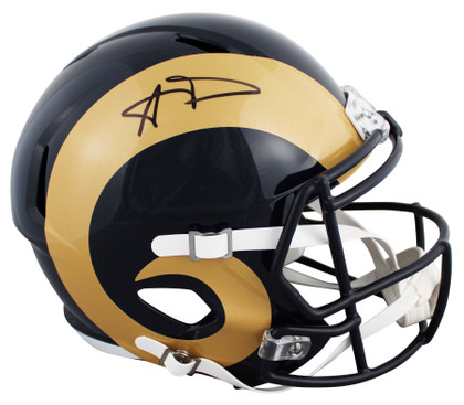 Rams Aaron Donald Authentic Signed 2000-16 TB Full Size Speed Rep Helmet BAS