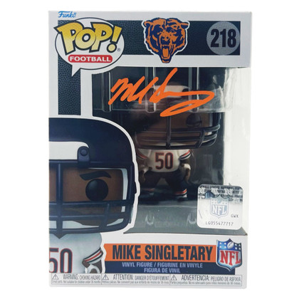 Mike Singletary Signed Chicago Bears Funko POP! #218 (Beckett)