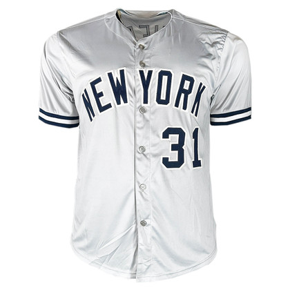 Ed Figueroa Signed 77-78 WSC Inscription New York Grey Baseball Jersey (JSA)