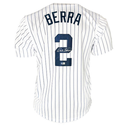 Dale Berra Signed New York Pinstripe Baseball Jersey (Beckett)