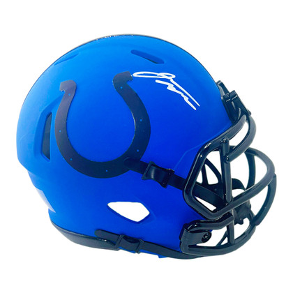 Jonathan Taylor Signed Indianapolis Colts Rave Mini Football Helmet (JSA)