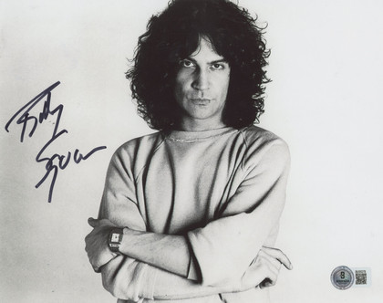 Billy Squier Musician Authentic Signed 8x10 Black & White Horizontal Photo BAS 1