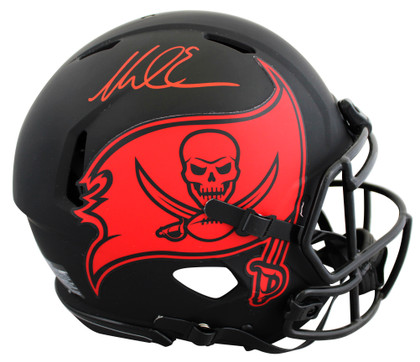 Buccaneers Mike Evans Signed Eclipse Full Size Speed Proline Helmet BAS Witness