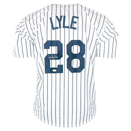 Spark Lyle Signed New York Pinstripe Baseball Jersey (JSA)