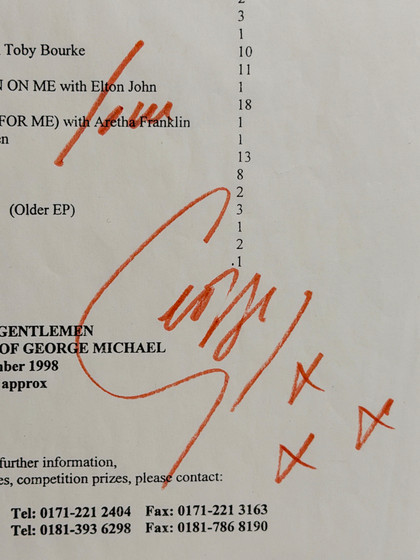 George Michael 8.25x11.25 Press Release