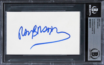 Ray Bradbury Fahrenheit 451 Signed 3x5 Index Card Auto Graded 10! BAS Slabbed