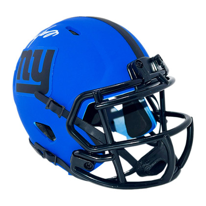 Lawrence Taylor Signed New York Giants Rave Mini Football Helmet (JSA)