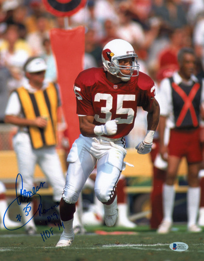 Cardinals Aeneas Williams Authentic Signed 11x14 Photo BAS Witnessed 1