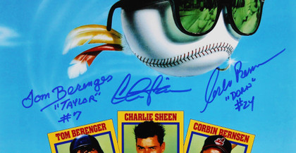 Major League (3) Sheen, Berenger & Bernsen Signed 12x18 Movie Poster Photo BAS W