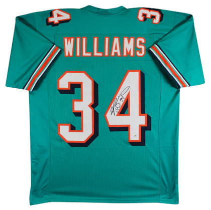 Ricky Williams Authentic Signed Teal Pro Style Jersey Autographed JSA Witness