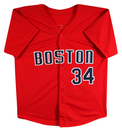 David Ortiz Authentic Signed Red Pro Style Jersey Autographed JSA