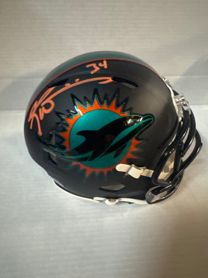 Ricky Williams Signed Miami Dolphins Rivalries Speed Mini Football Helmet (JSA)