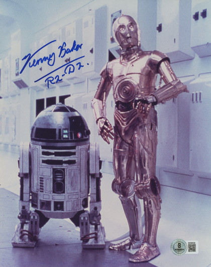 Kenny Baker Star Wars R2-D2 Authentic Signed 8x10 Photo Autographed BAS #BV56528