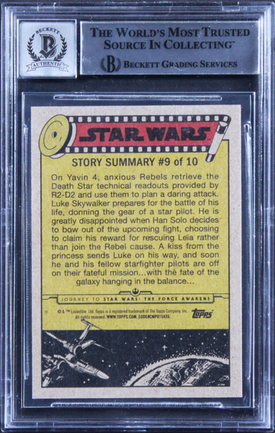 (3) Friedman +2 "SFX" Signed 2015 Star Wars JTTFA #29 Card Auto 10! BAS Slabbed