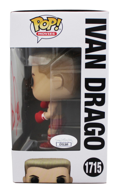 Dolph Lundgren Rocky IV Signed Ivan Drago #1715 Funko Pop Figure JSA #CF51269
