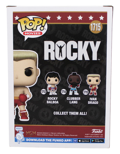 Dolph Lundgren Rocky IV Signed Ivan Drago #1715 Funko Pop Figure JSA #CF51269