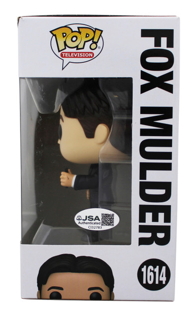 David Duchovny The X-Files Signed Fox Mulder #1614 Funko Pop Figure JSA #CI32783