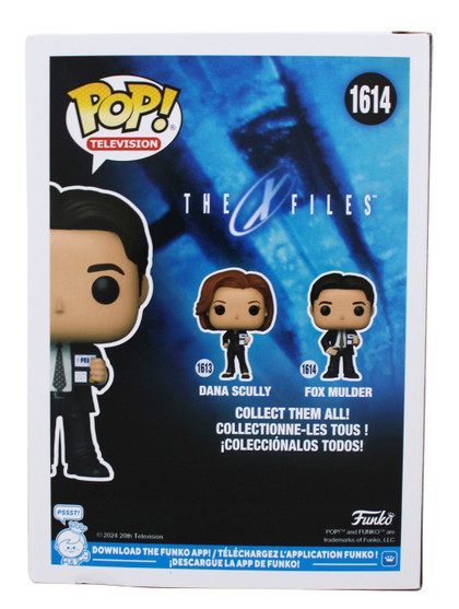 David Duchovny The X-Files Signed Fox Mulder #1614 Funko Pop Figure JSA #CI32782