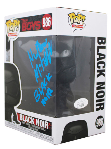 Nathan Mitchell The Boys "Black Noir" Signed #986 Funko Pop Figure JSA #AW31950