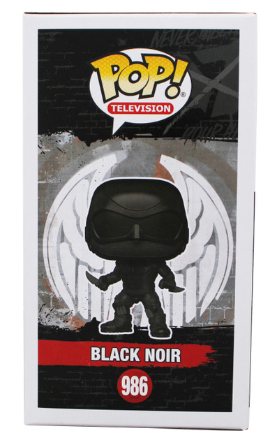 Nathan Mitchell The Boys "Black Noir" Signed #986 Funko Pop Figure JSA #AW31950