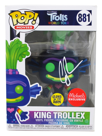 Anthony Ramos Trolls Signed King Trollex #881 Funko Pop Figure BAS #BQ56281