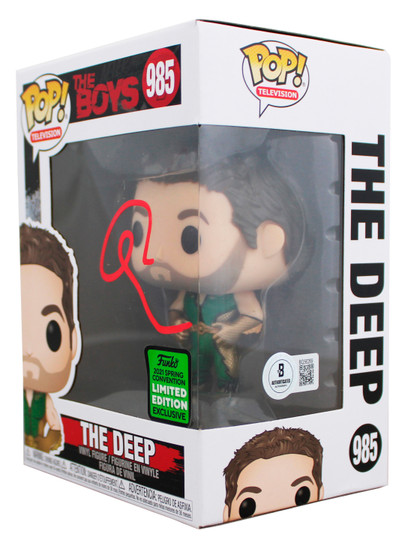 Chace Crawford The Boys Signed The Deep #985 Funko Pop Vinyl Figure BAS #BQ56269
