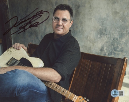 Vince Gill Country Musician Authentic Signed 8x10 Horizontal Photo BAS 10