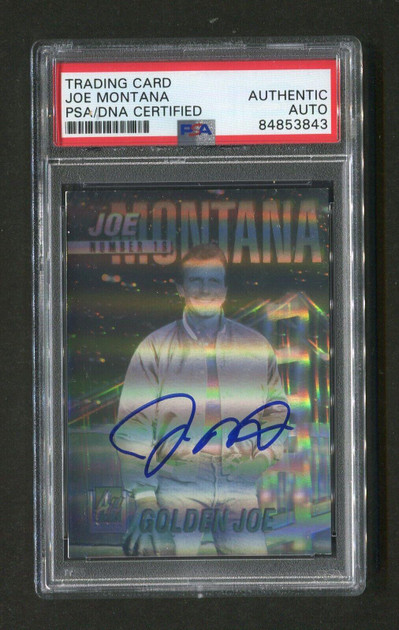 1991 Joe Montana PSA/DNA Authentic Autograph Arena Hologram Signed Football Card Version 3
