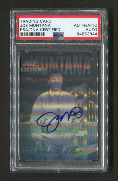 1991 Joe Montana PSA/DNA Authentic Autograph Arena Hologram Signed Football Card Version 4