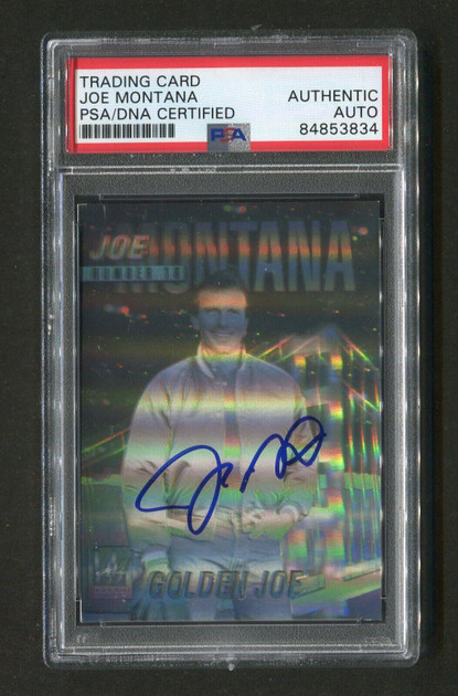 1991 Joe Montana PSA/DNA Authentic Autograph Arena Hologram Signed Football Card Version 7