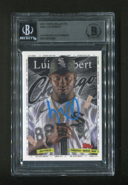 2021 Topps Project70 Luis Robert #486 BGS Signed Rookie Baseball Card