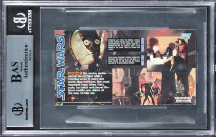 (2) McCarthy & Falkinburg Signed 1995 Star Wars Widevision #38 Card BAS Slabbed
