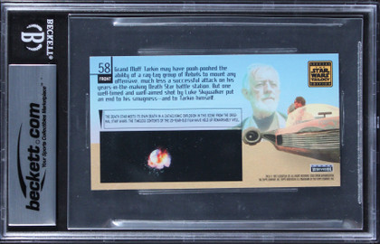 (2) Gawley & Huston Signed 1997 Star Wars TSE #58 Card Auto 10! BAS Slabbed