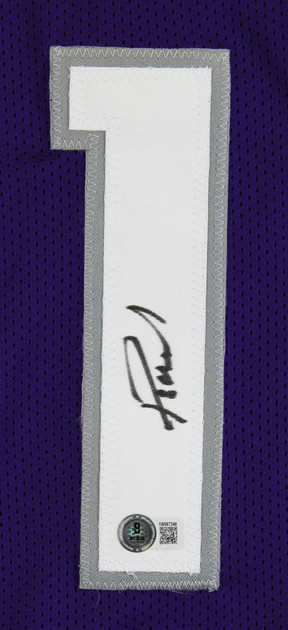 Domantas Sabonis Authentic Signed Purple Pro Style Jersey BAS Witnessed 2