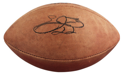 Cowboys Emmitt Smith Signed Wilson Super Bowl XXX Logo Football BAS W #3W321454