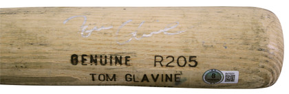 Mets Tom Glavine Signed Game Used Louisville Slugger Player Model Bat BAS