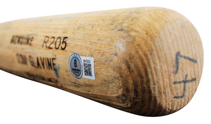 Mets Tom Glavine Signed Game Used Louisville Slugger Player Model Bat BAS