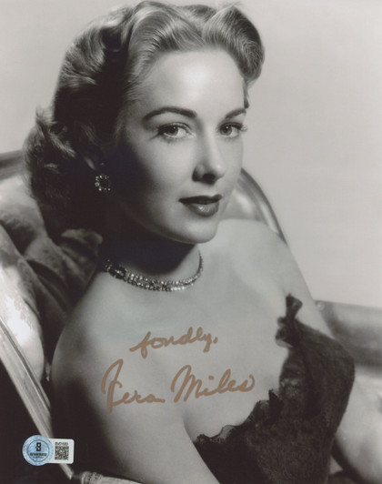 Vera Miles Psycho "Fondly" Authentic Signed 8x10 Vertical Photo BAS 6