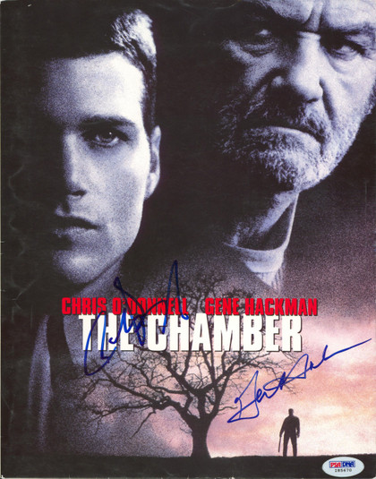 Gene Hackman & Chris O'Donnell The Chamber Authentic Signed Folder PSA I85670