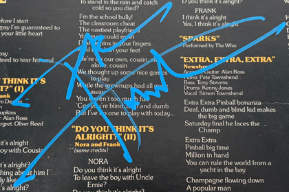 Pete Townshend "Tommy the Movie"