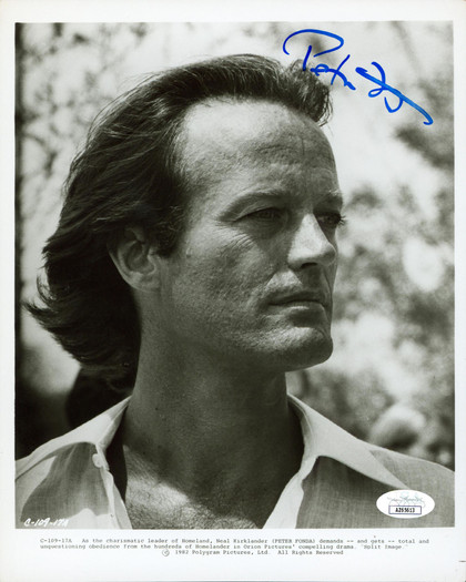Peter Fonda Split Image Authentic Signed 8x10 Vertical Photo JSA #AZ65613