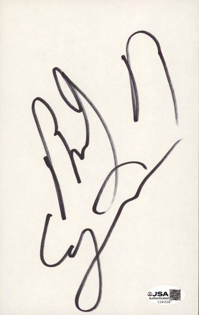 Billy Ray Cyrus Country Musician Authentic Signed 5x8 Cut Signature JSA #CJ41556