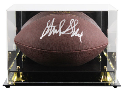 Packers Sterling Sharpe Signed Wilson Super Grip Football W/ Case BAS Witnessed