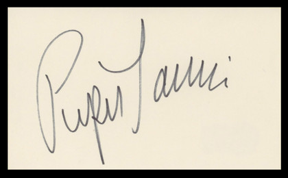 Piper Laurie The Hustler Authentic Signed 3x5 Index Card BAS #BV59095