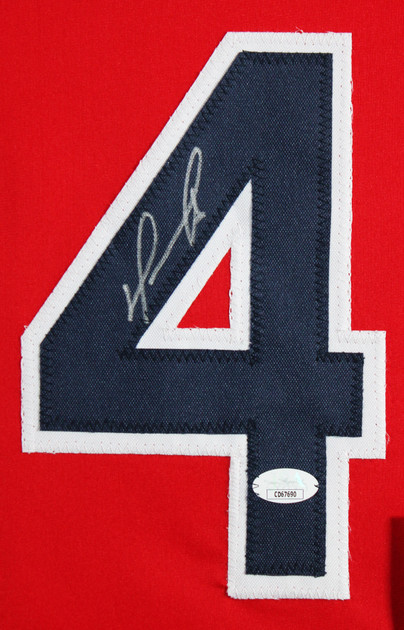David Ortiz Authentic Signed Red Pro Style Framed Jersey Autographed JSA