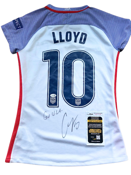 Carli Lloyd Signed USA Soccer Nike Away Jersey