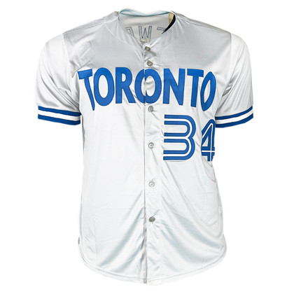 Dave Stewart Signed Toronto Gray Baseball Jersey (JSA)