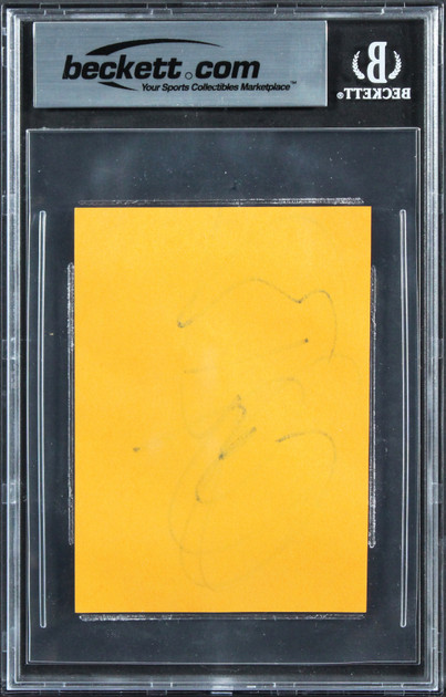 Anthony Bourdain No Reservations Authentic Signed 3x4.25 Cut Signature BAS Slab