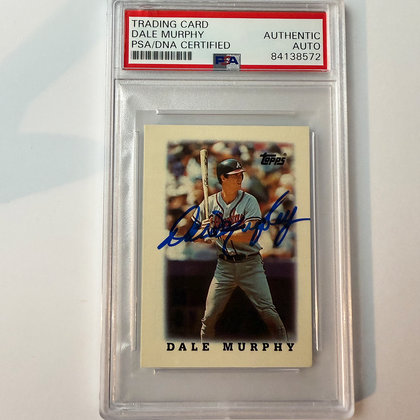 Dale Murphy Signed 1988 Topps Leaders #41 PSA Auto Authentic