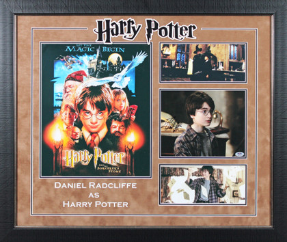 Daniel Radcliffe Harry Potter Authentic Signed Framed Display PSA/DNA #AM42565
